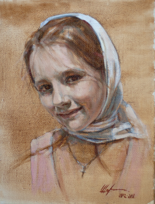 детский портрет, художник Шарыкина Ольга