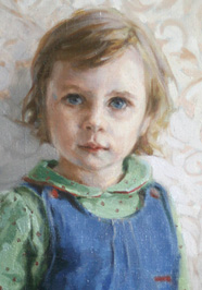 детский портрет, дети на портрете, портрет Евы, маленькая Ева