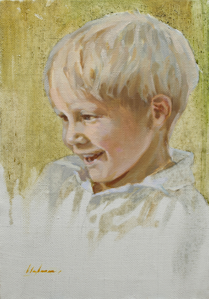 Детский портрет, Дети На Портрете, художник Шарыкина Ольга