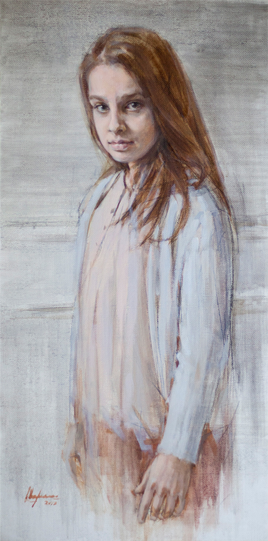 Джоконда, французский портрет, живопись маслом, детский портрет